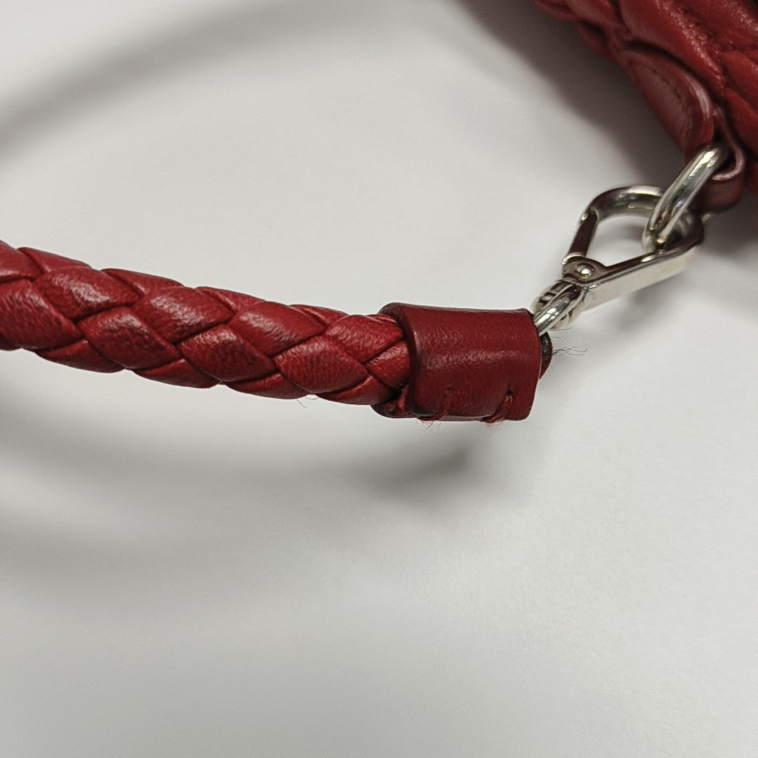 Crystal Quilted Lambskin Red