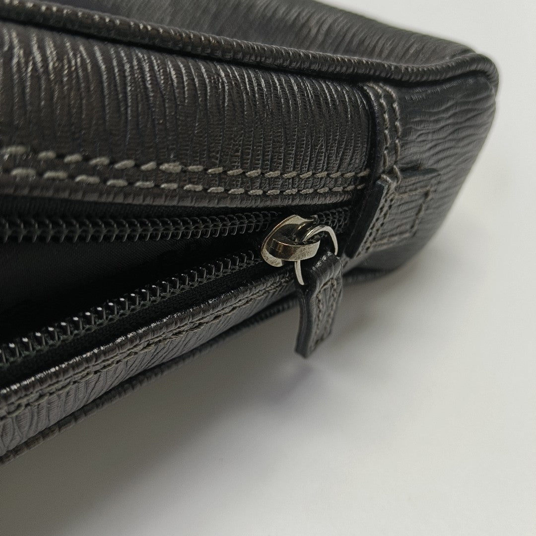 Calfskin Top Handle Bag Black