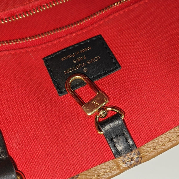 ONTHEGO MM Monogram Coated Canvas Brown