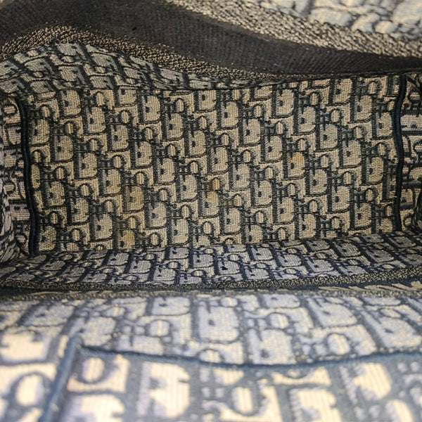 Book Tote Medium Oblique Canvas Blue