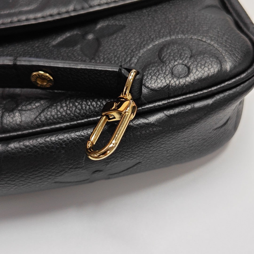 IVY Monogram Calfskin Black