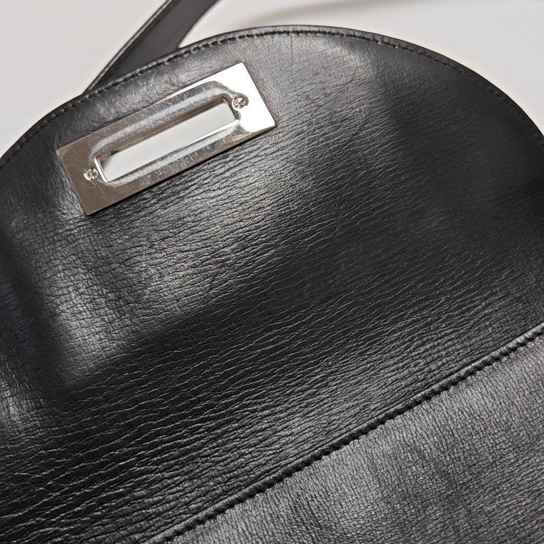 Calfskin Shoulder Bag Black