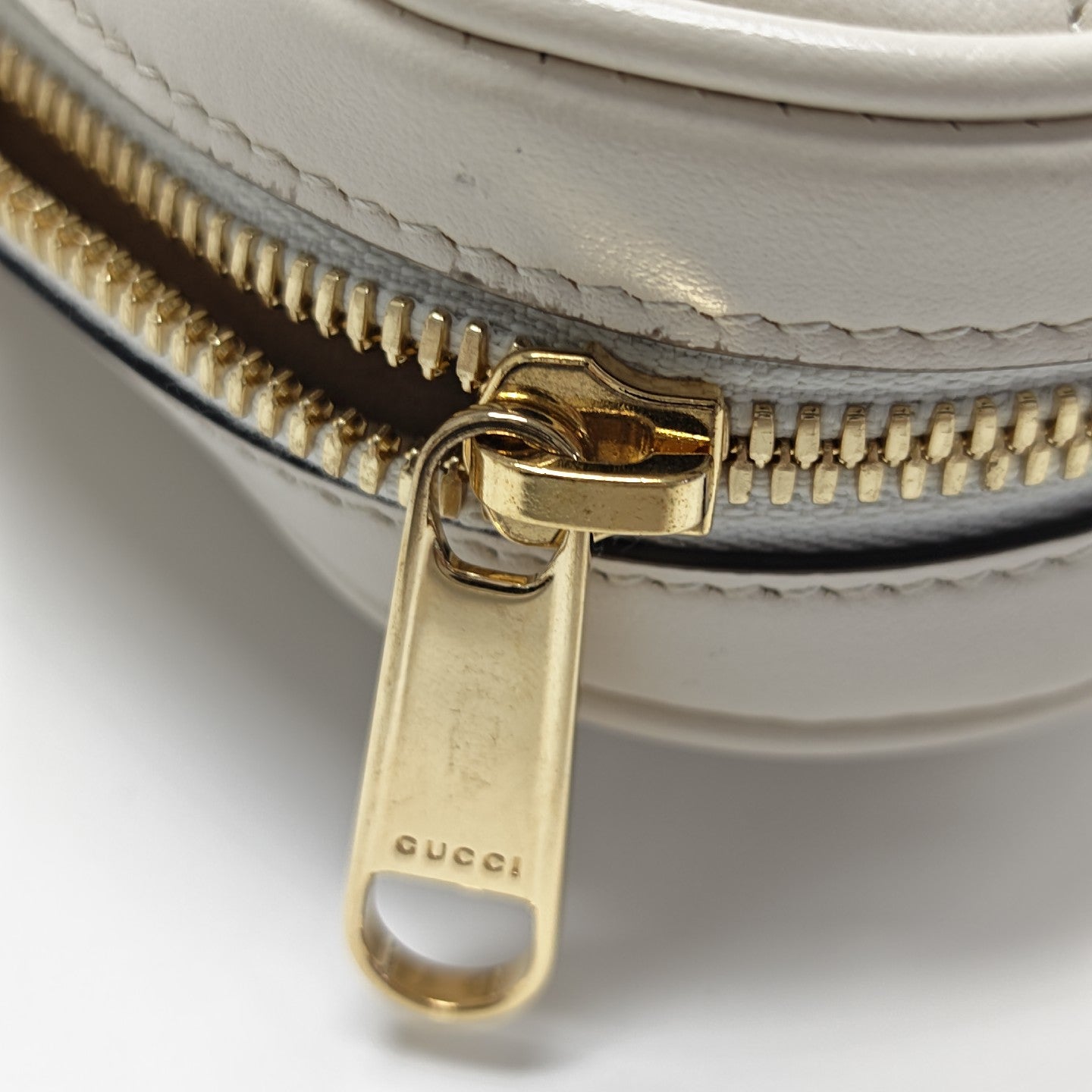 GG Marmont Small Quilted Calfskin White