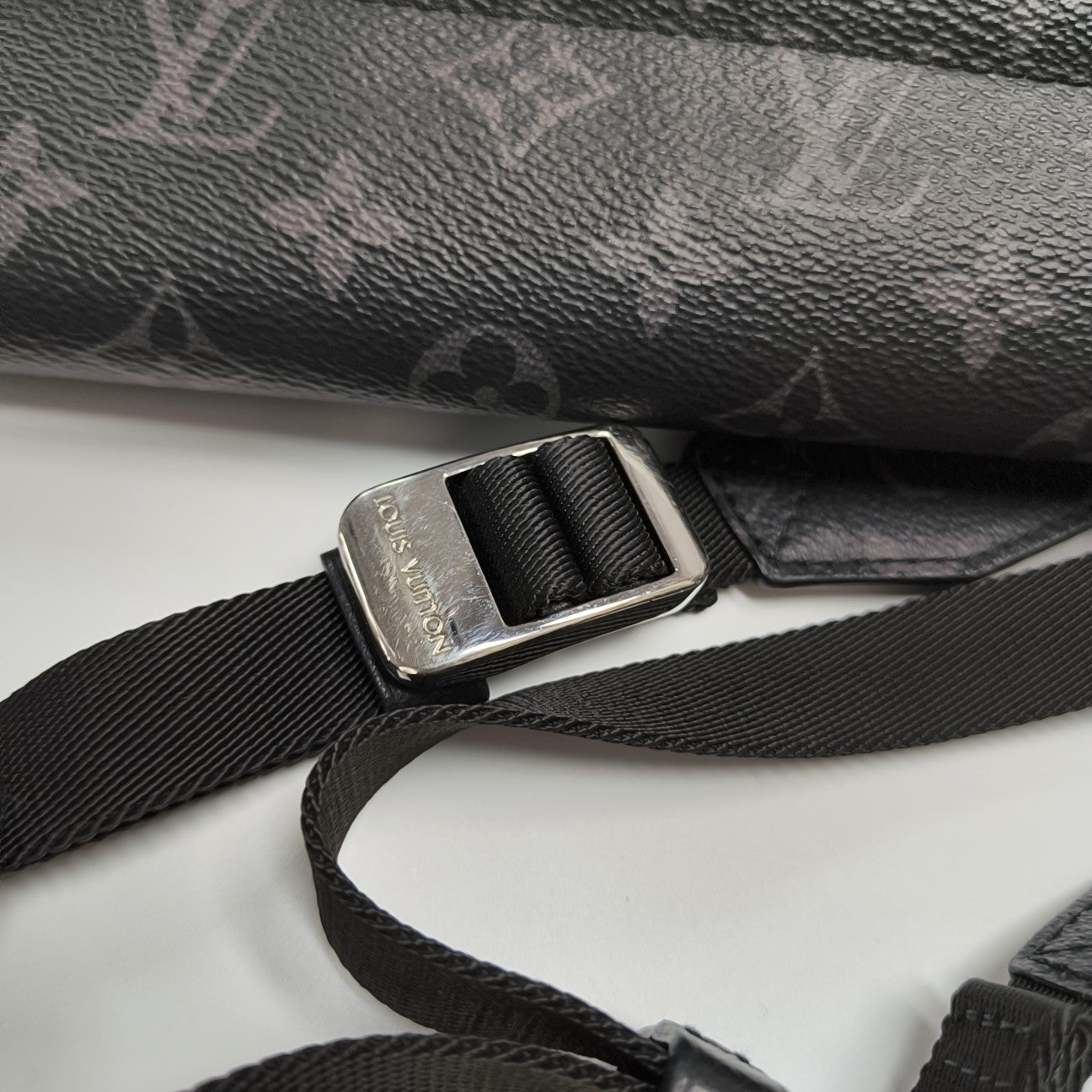 TAIGARAMA Monogram Coated Canvas Black