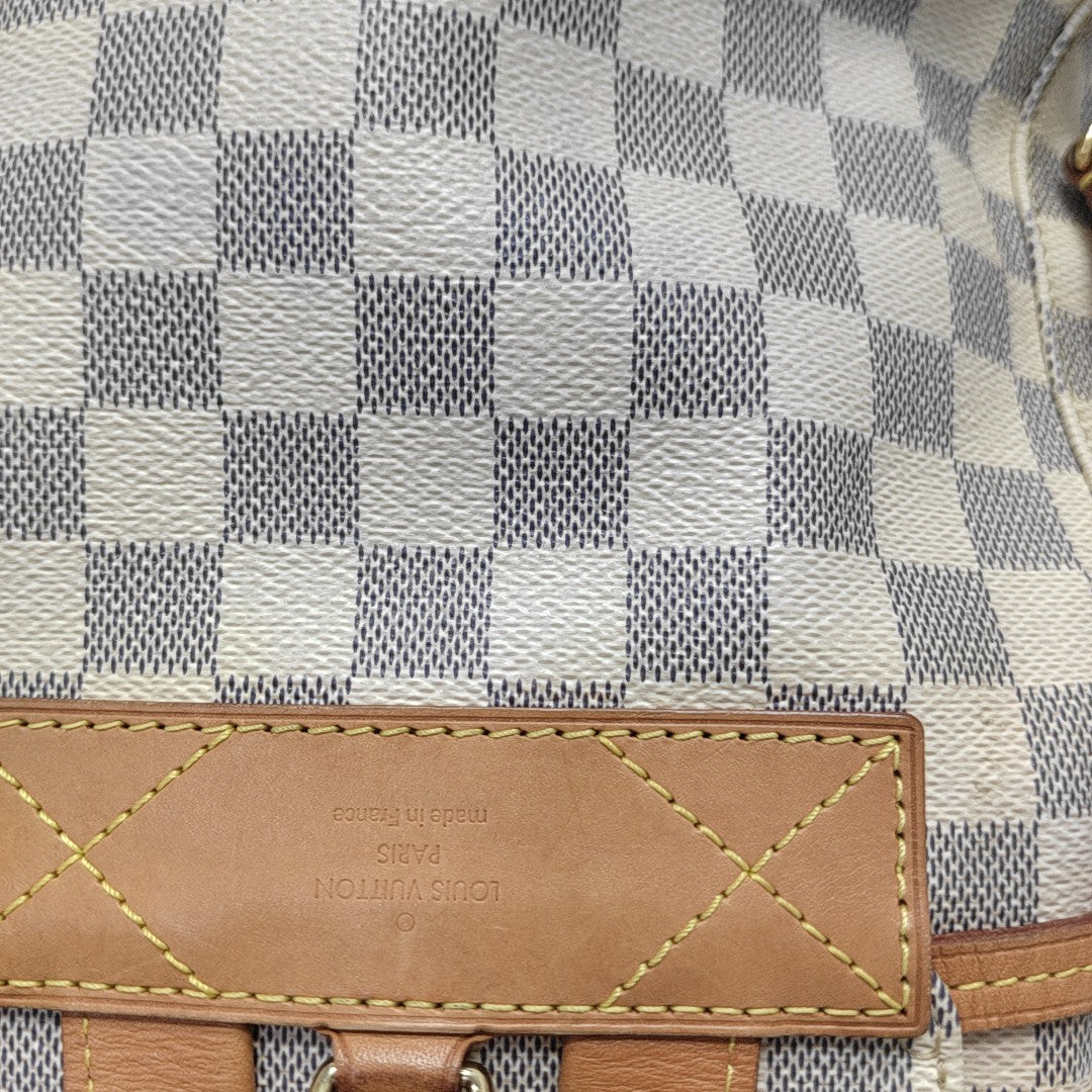 SPERONE BB Damier Azur Coated Canvas White