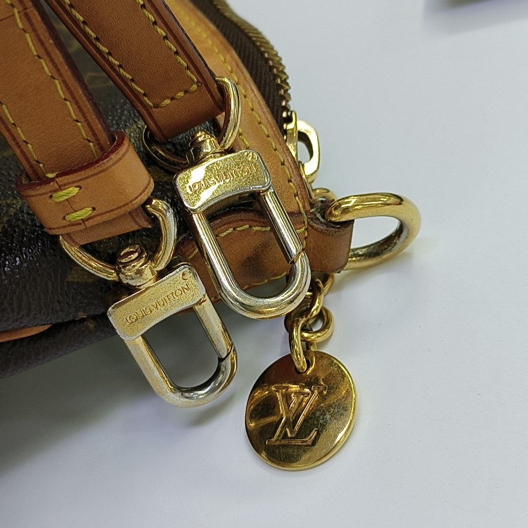 PALERMO PM Monogram Coated Canvas Brown