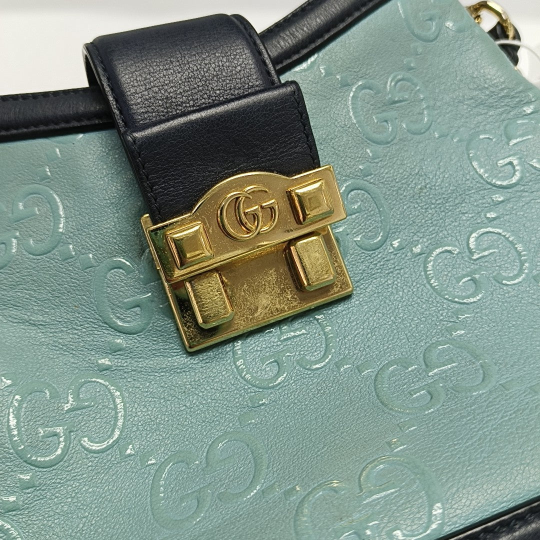 Calfskin Bucket Bag Small Blue