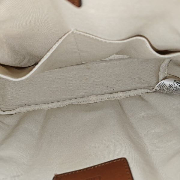 Fabric Shoulder Bag White