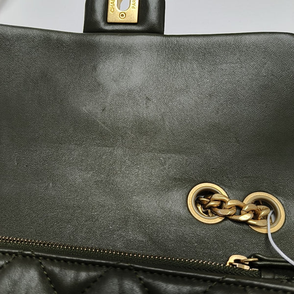 CLASSIC FLAP Mini Quilted Lambskin Green