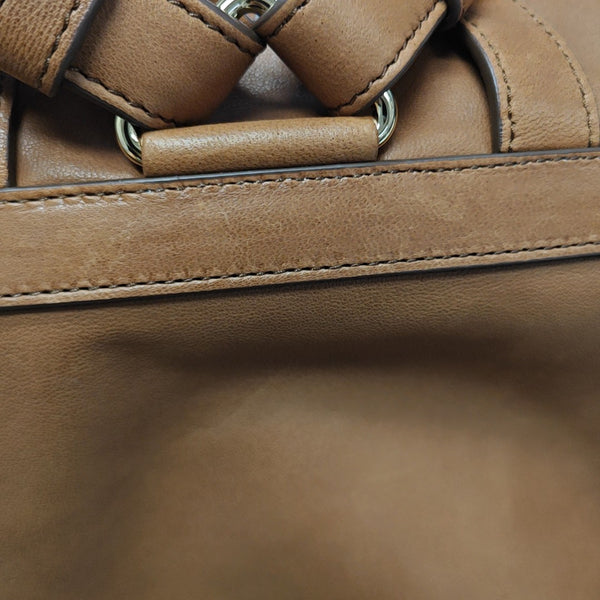 Re-Nylon Backpack Lambskin Brown