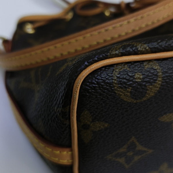 NÉONOÉ Nano Monogram Coated Canvas Brown