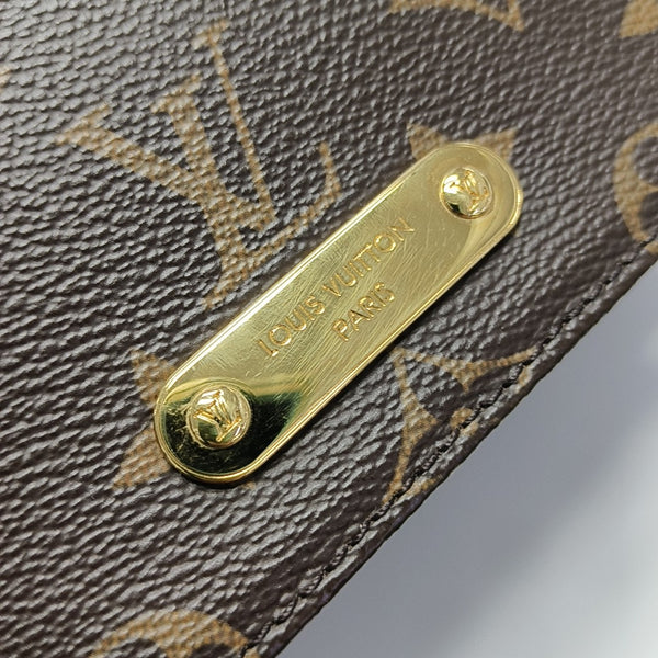 Lily Monogram Coated Canvas Brown
