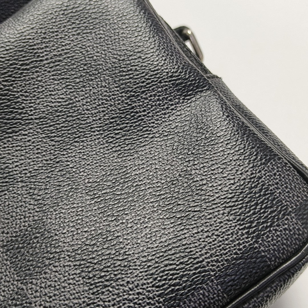REM Damier Graphite Coated Canvas Gray