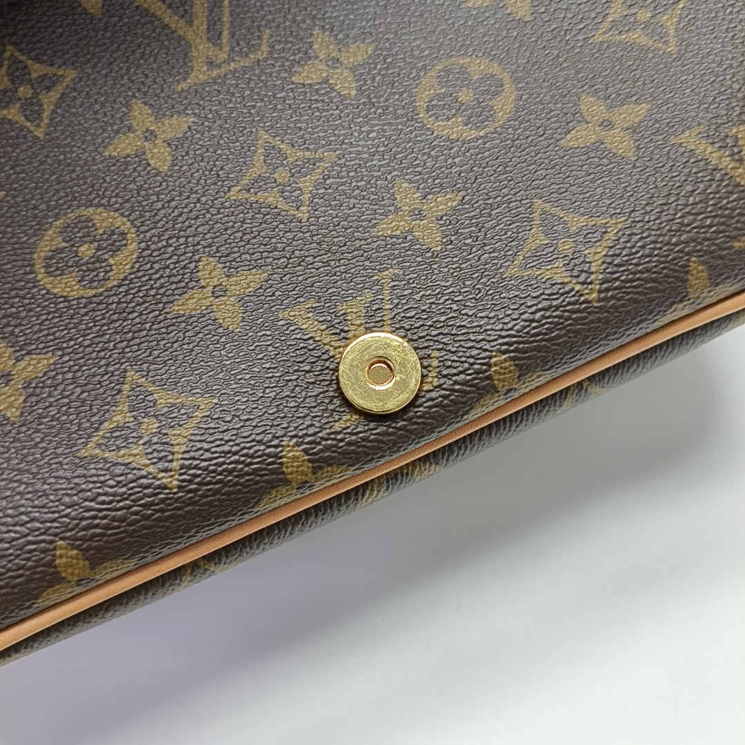 DIANE Monogram Coated Canvas Brown