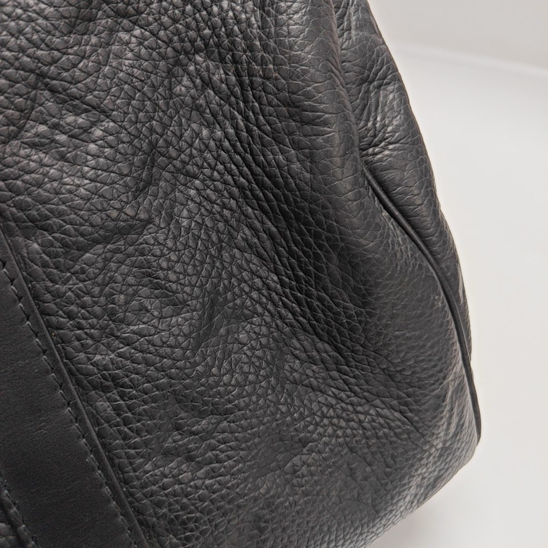 KEEPALL 35 Monogram Calfskin Black