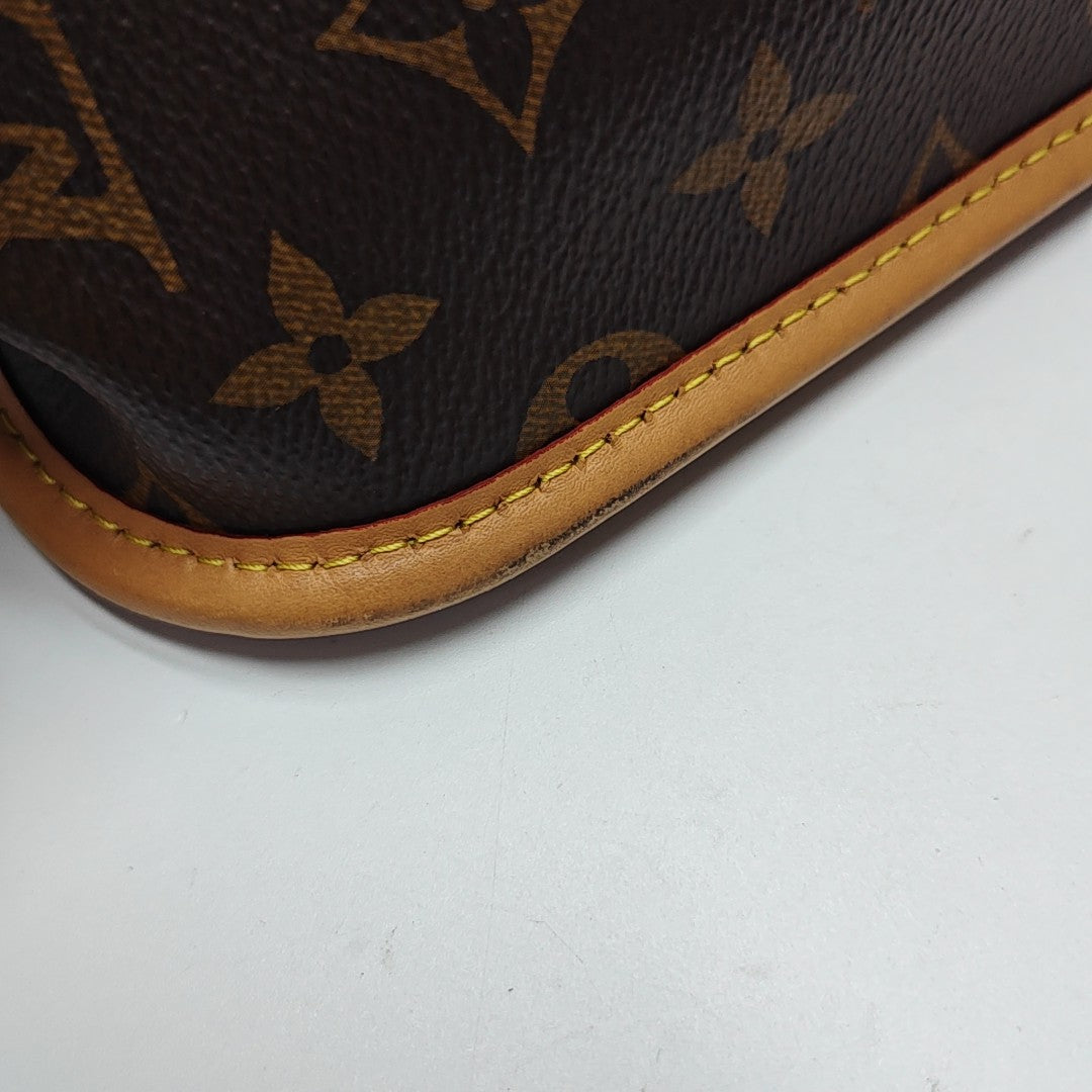 DIANE Monogram Coated Canvas Brown
