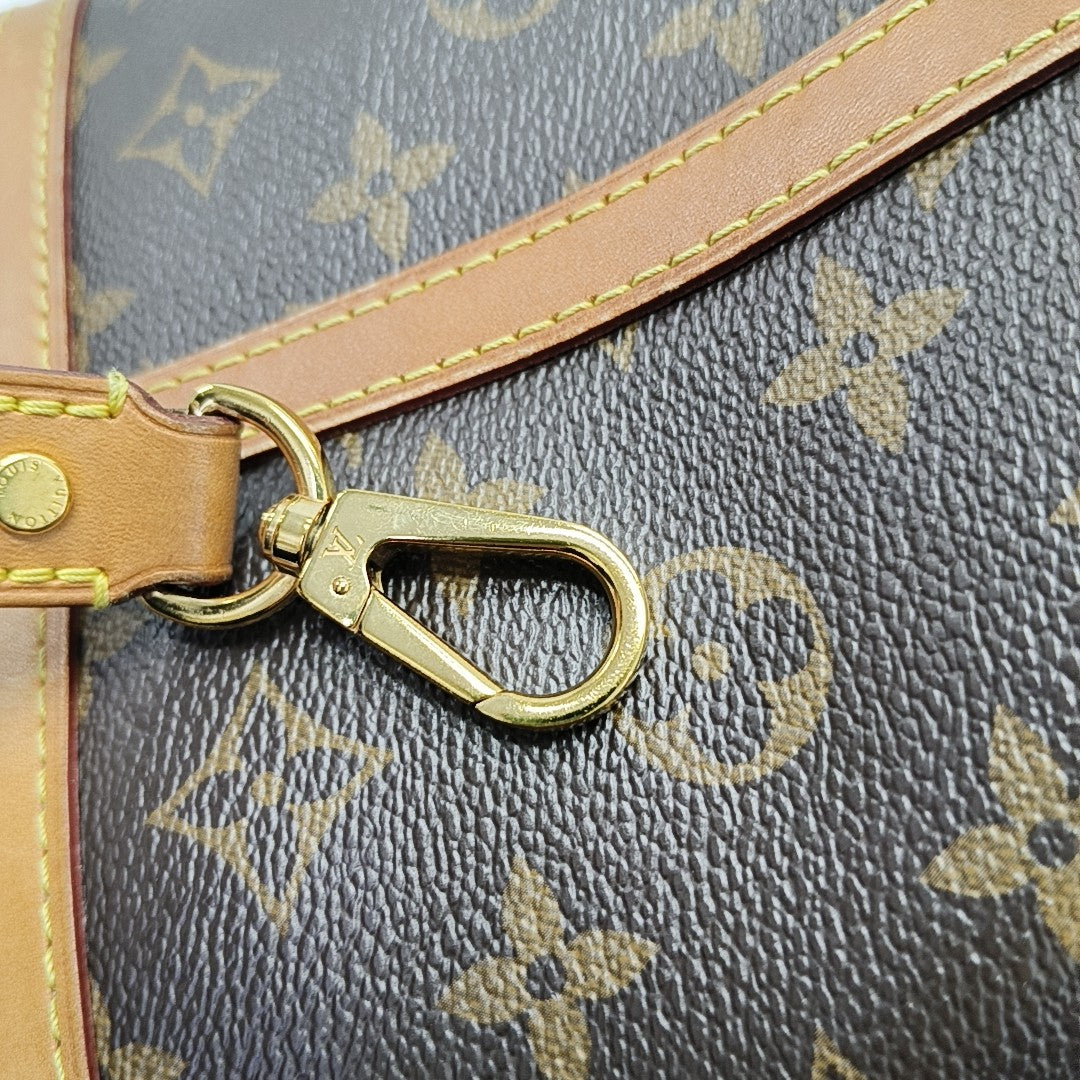 DUFFLE Monogram Coated Canvas Brown