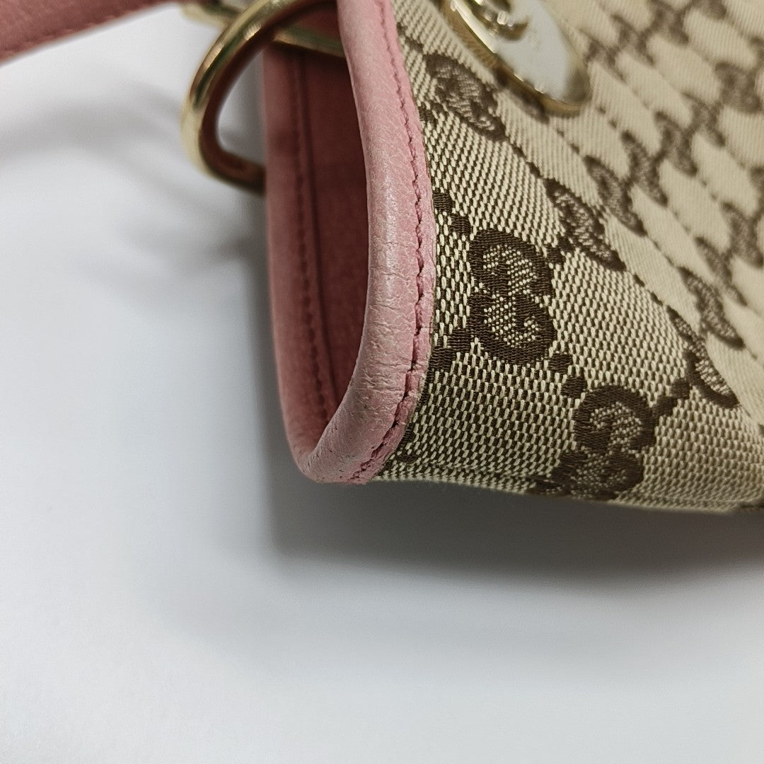 Monogram Canvas Top Handle Bag Beige