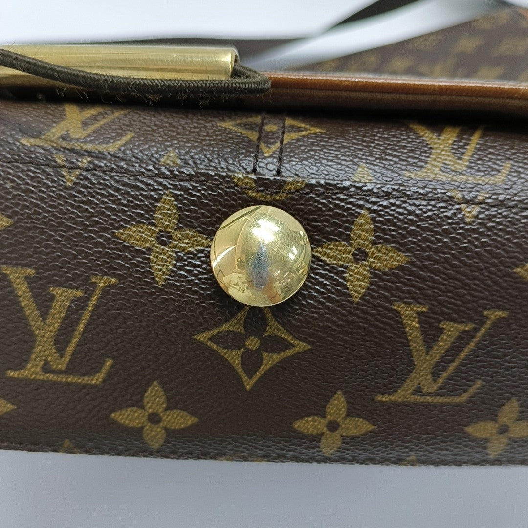 VALMY Monogram Coated Canvas Brown