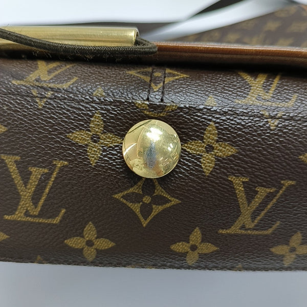VALMY Monogram Coated Canvas Brown