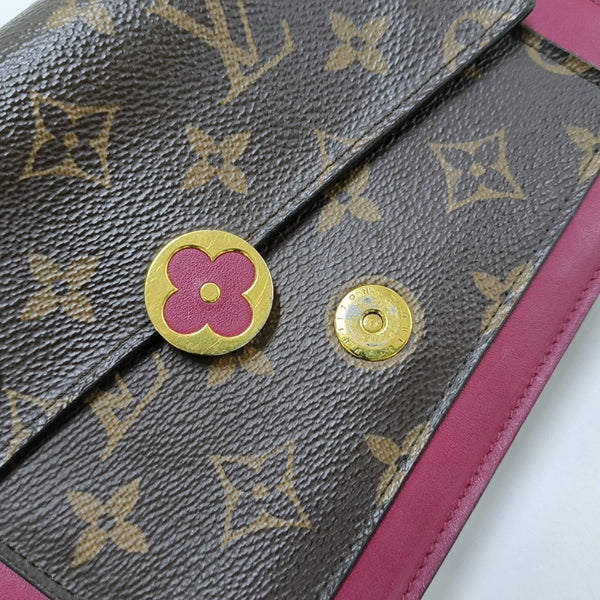 FLORE Monogram Coated Canvas Brown