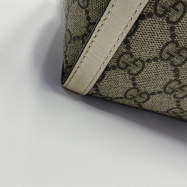 Padlock Small Monogram Coated Canvas Beige