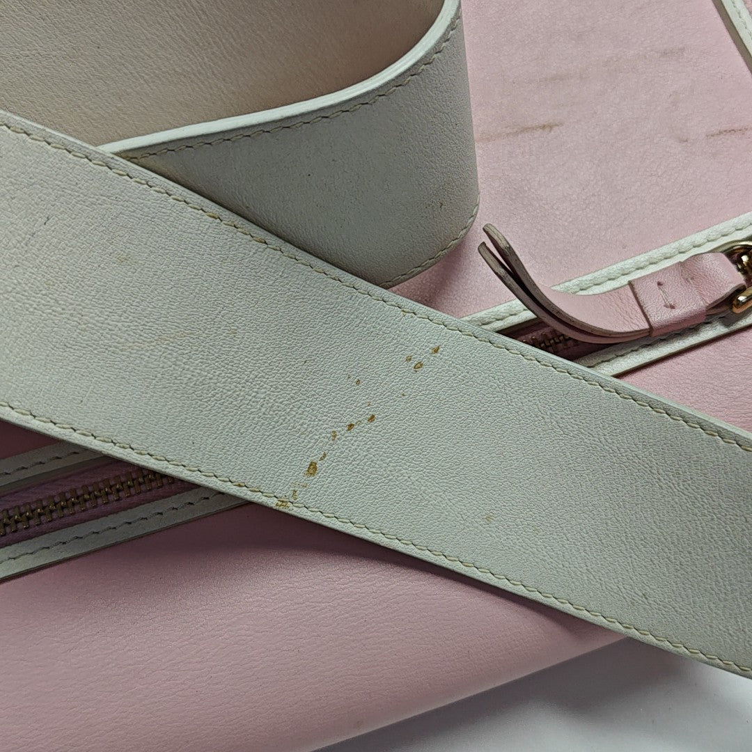 Leather Shoulder Bag Pink