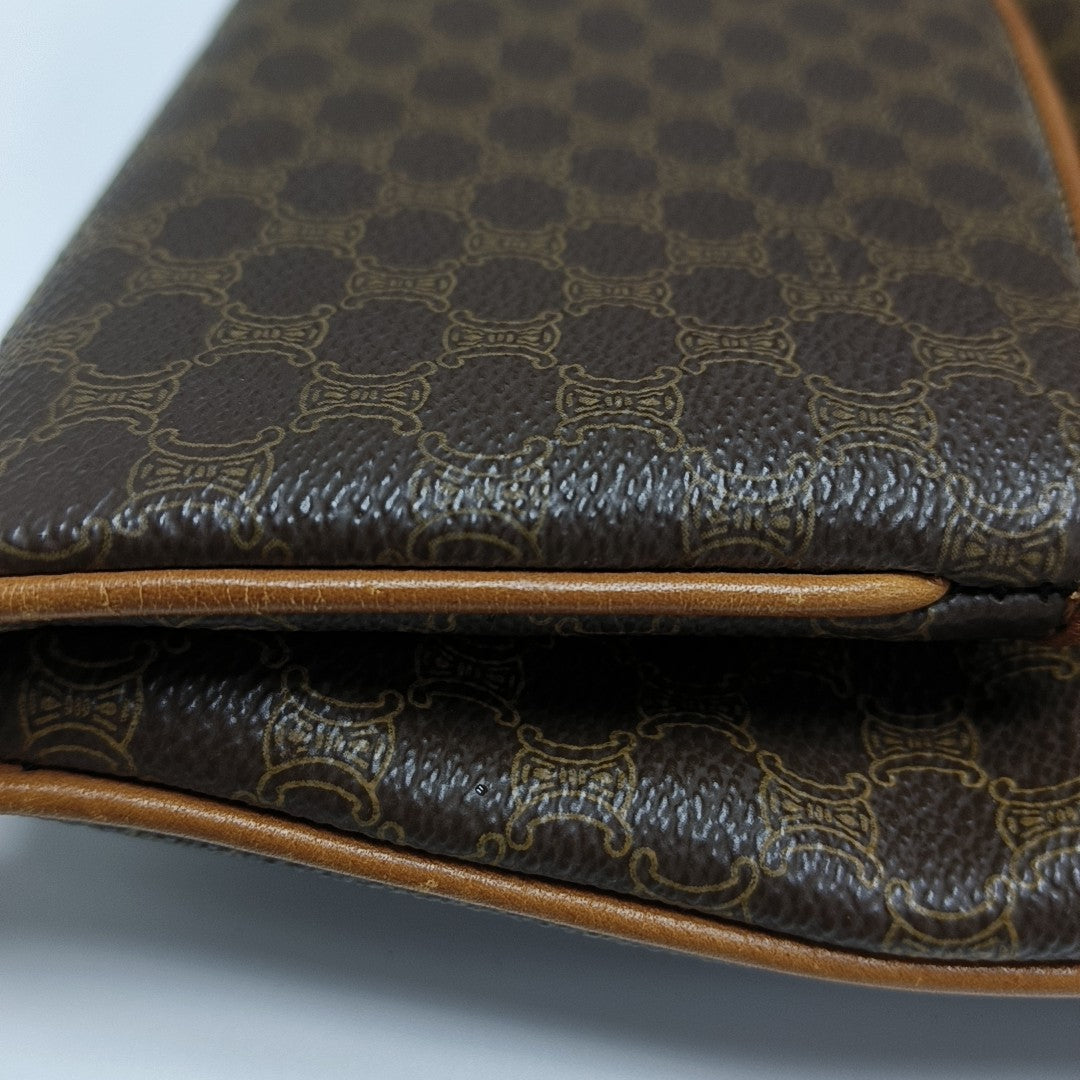 MACADAM CLUTCHES Coated Canvas Brown