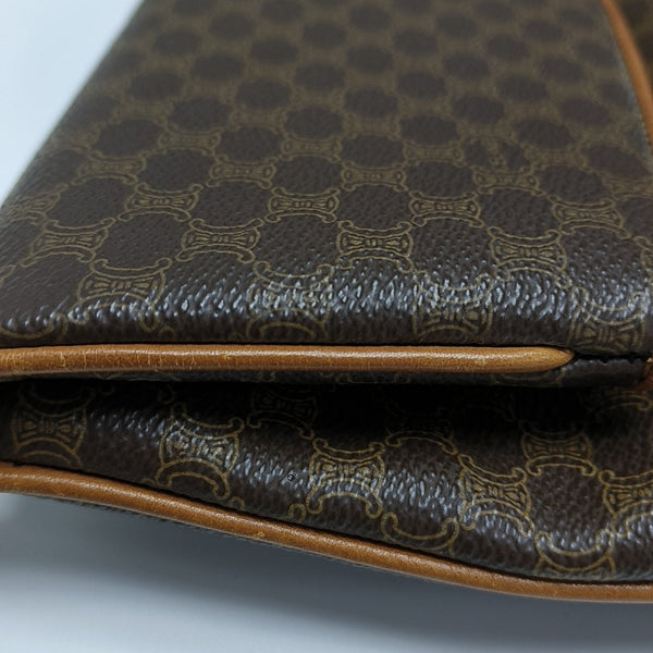 MACADAM CLUTCHES Coated Canvas Brown