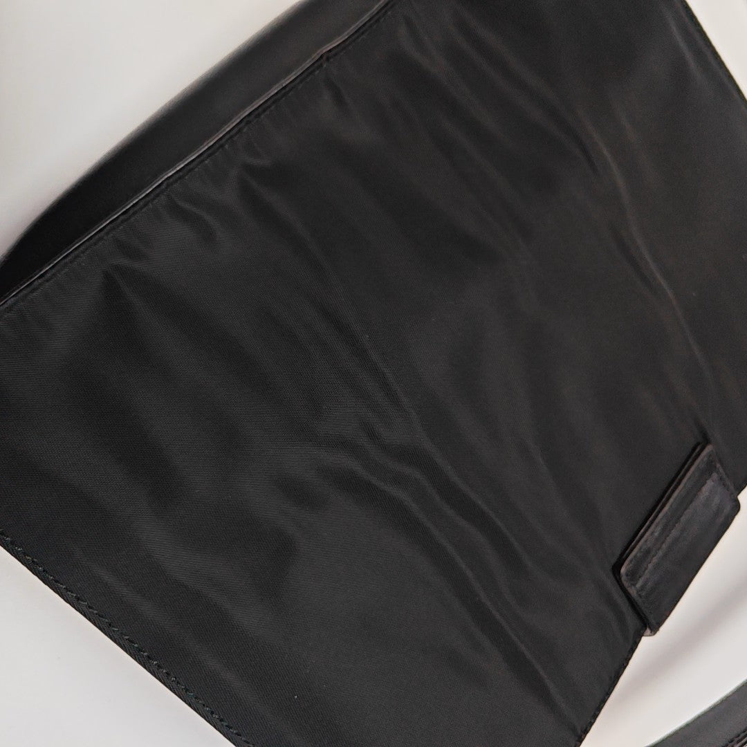 Nylon Shoulder Bag Black