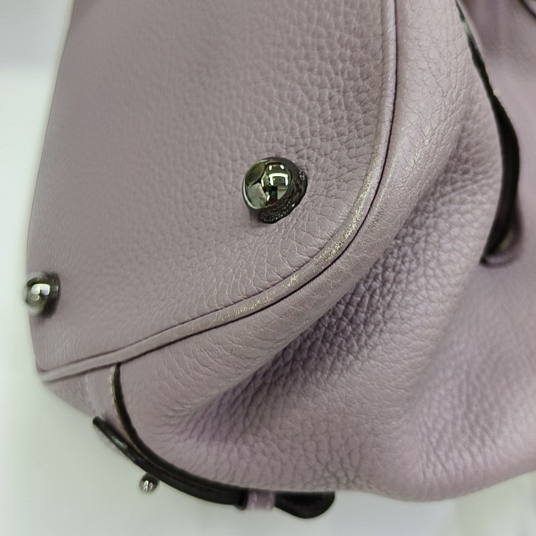 Calfskin Shoulder Bag Purple