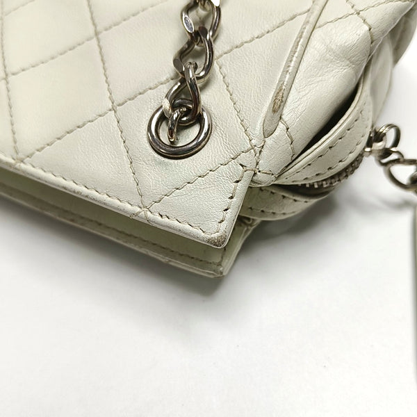 Quilted Lambskin White