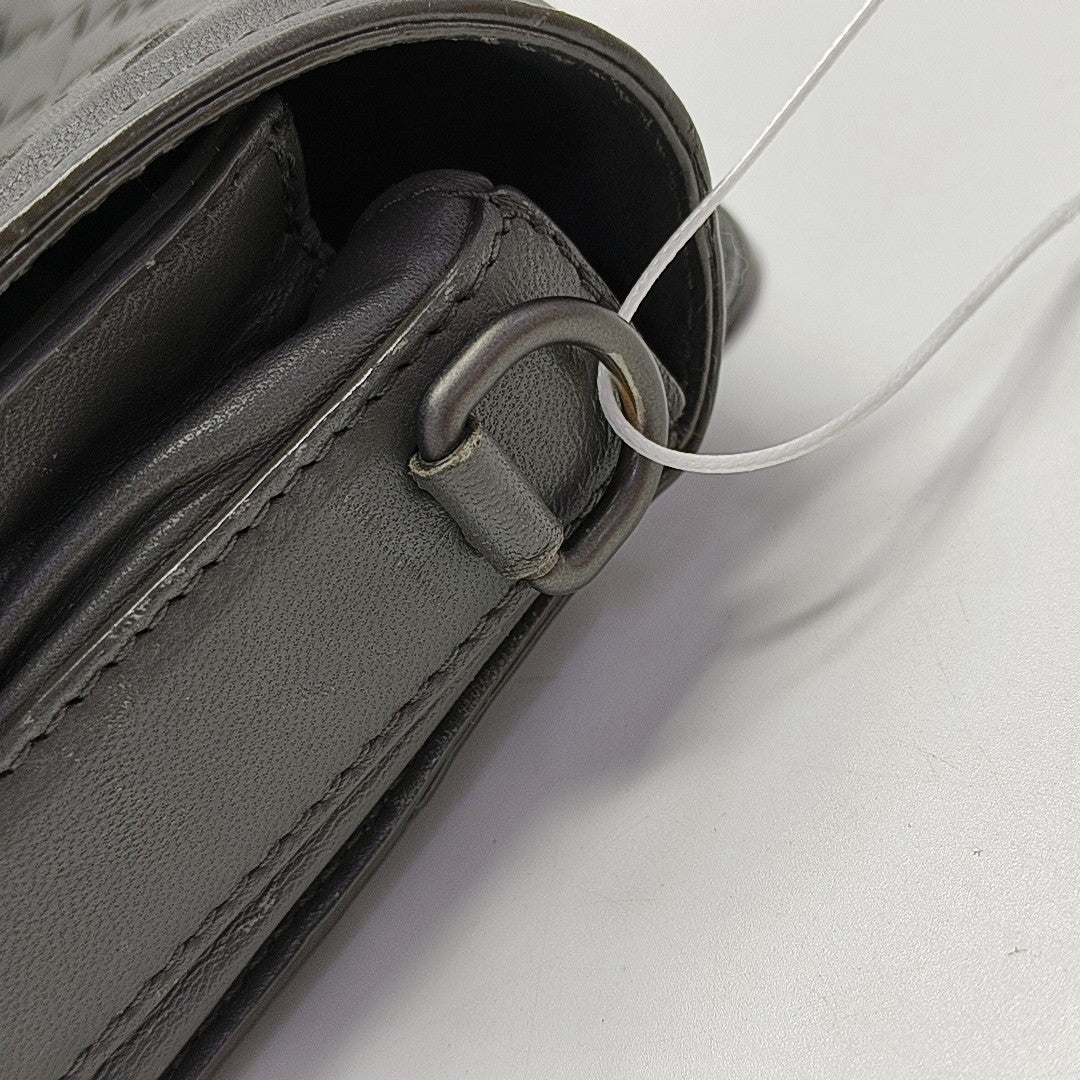 Calfskin Shoulder Bag Gray