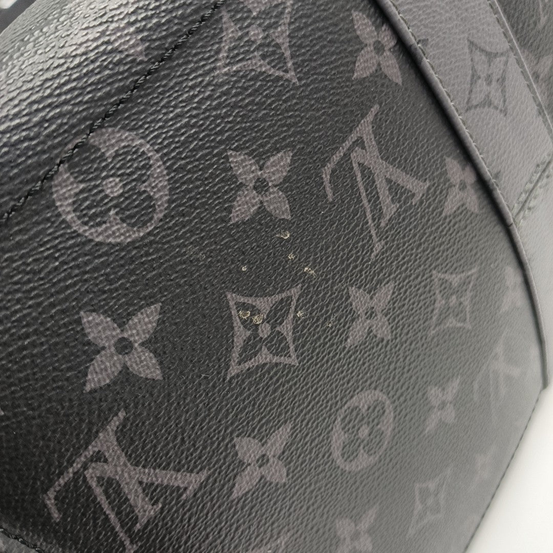 NEW CABAS ZIPPE GM Monogram Coated Canvas Gray