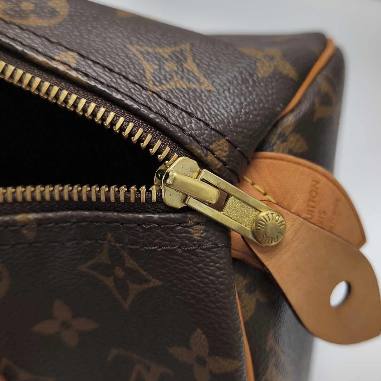 SPEEDY 30 Monogram Coated Canvas Brown