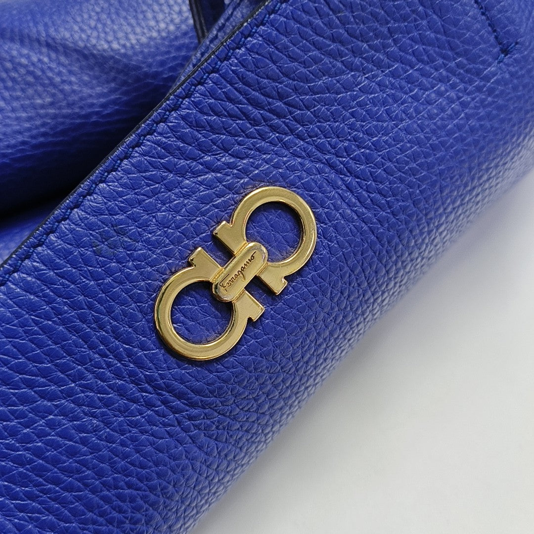Calfskin Tote Bag Blue