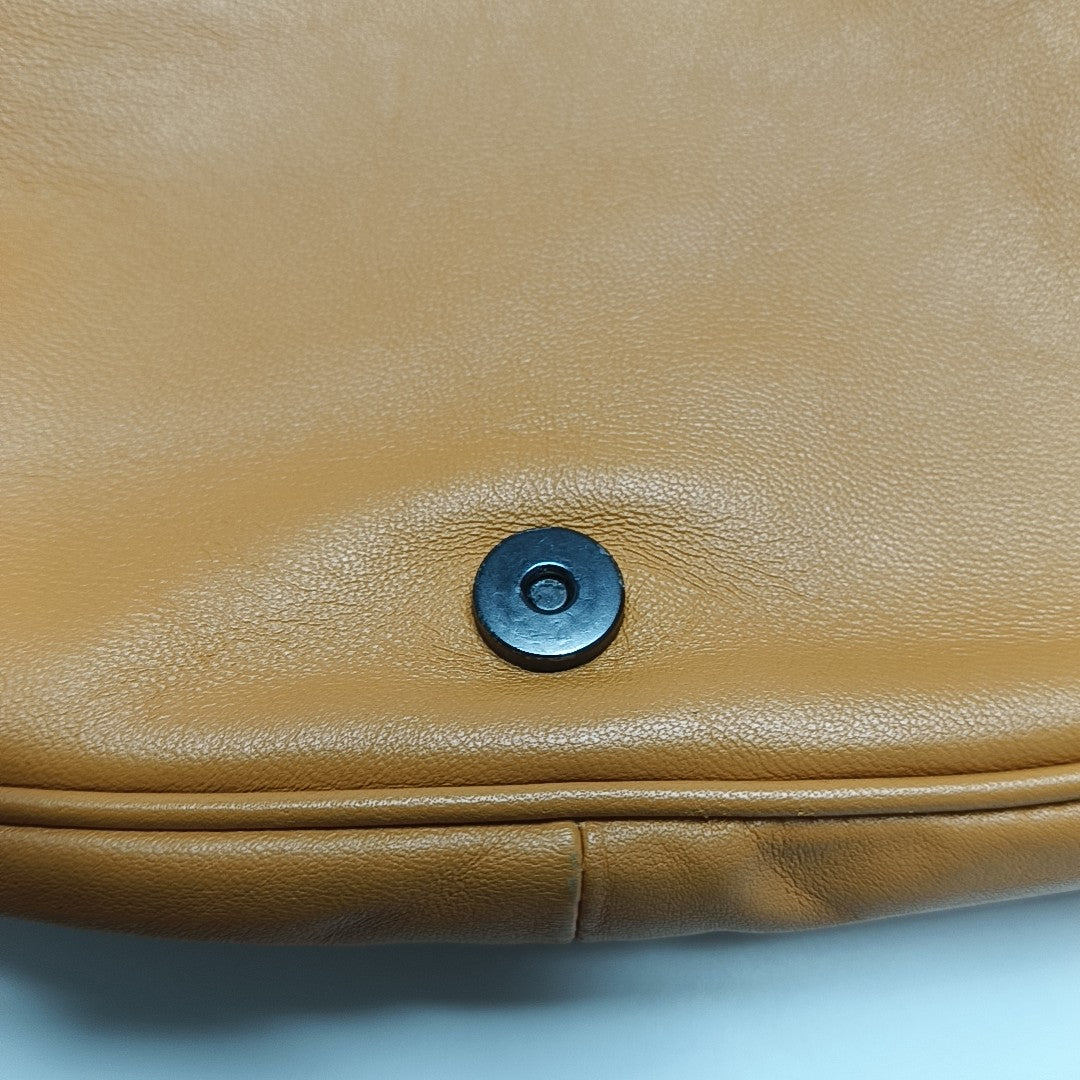 Calfskin Shoulder Bag Orange