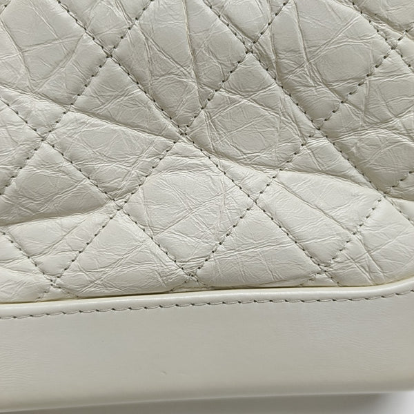 GABRIELLE Mini Quilted Calfskin White