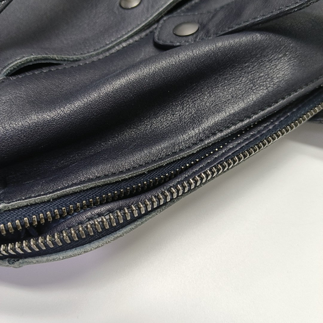 Calfskin Shoulder Bag Black