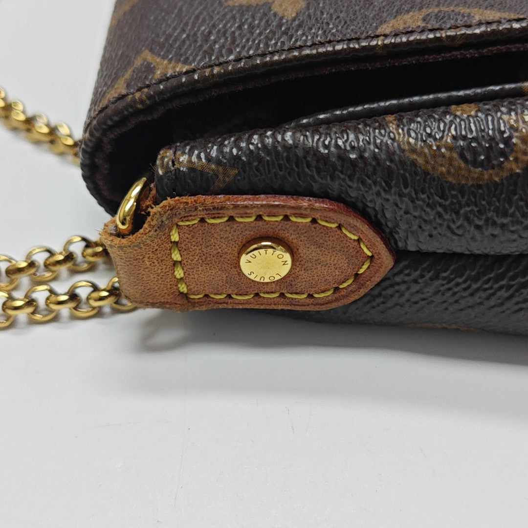 FAVORITE PM Monogram Coated Canvas Brown