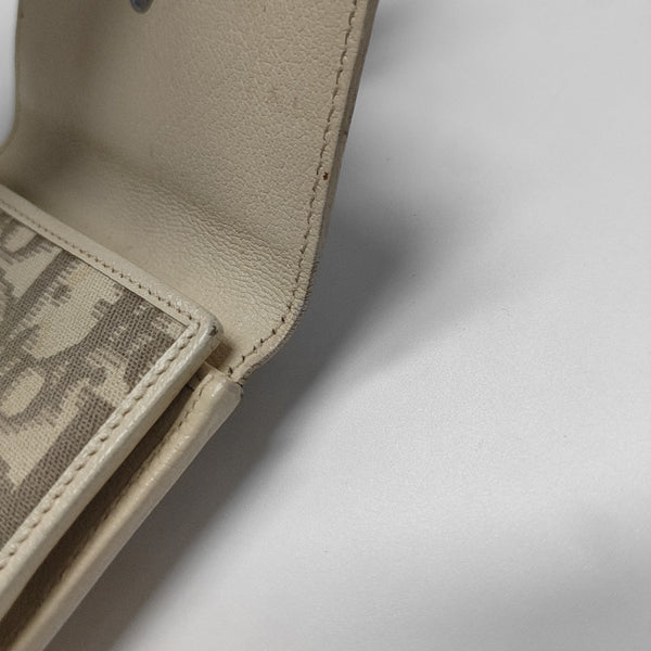 Oblique Canvas Wallet Beige