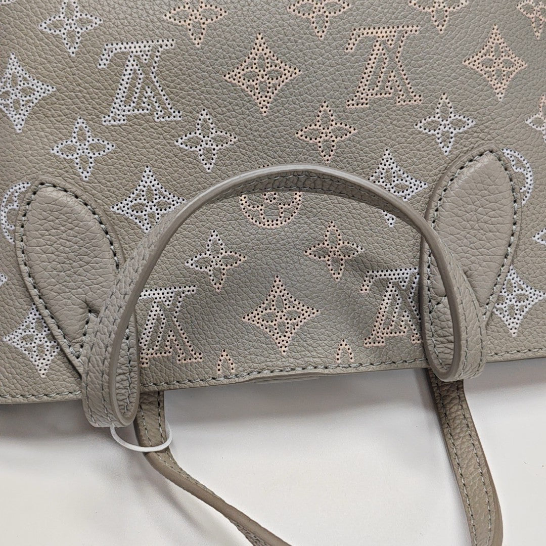 BLOSSOM PM Monogram Calfskin Gray