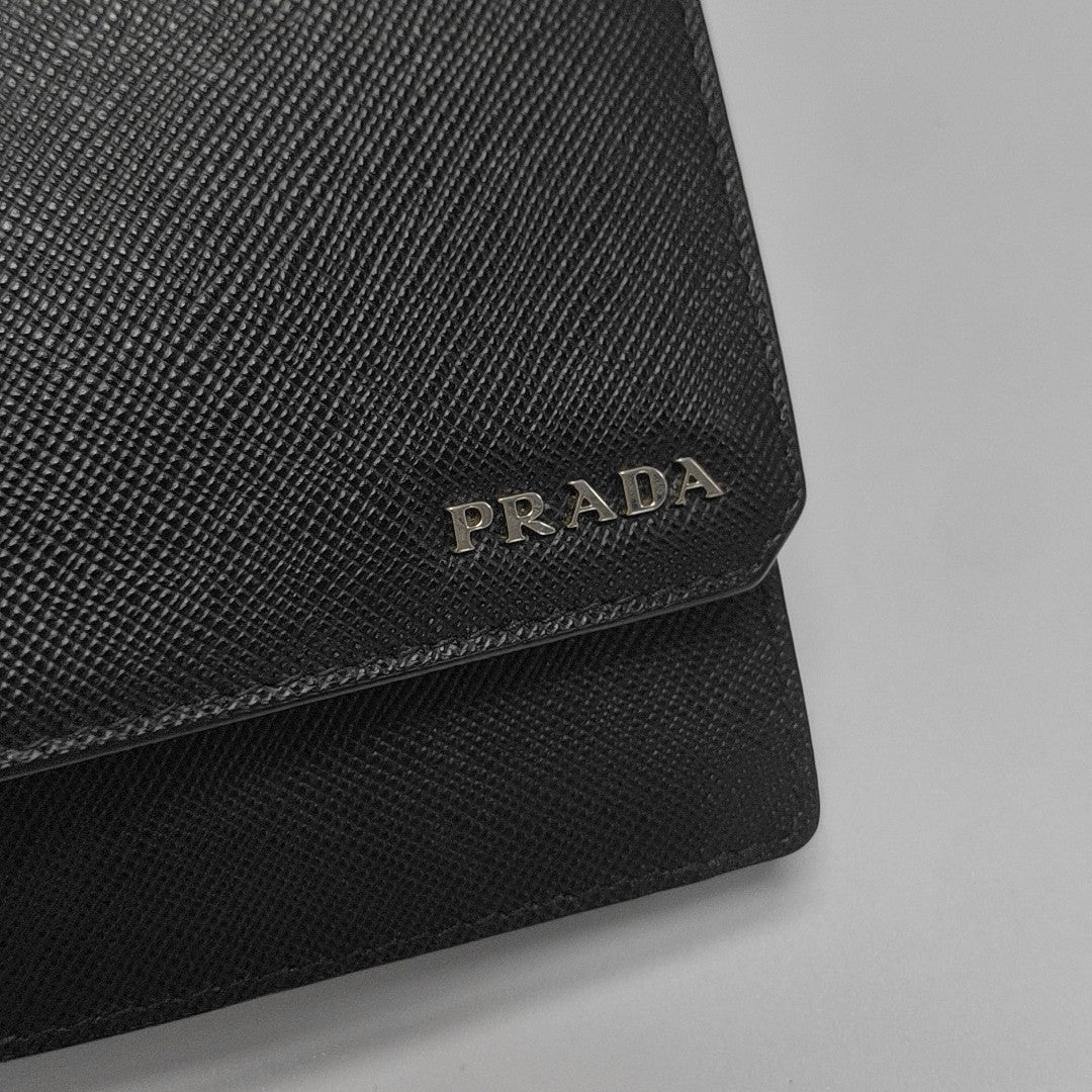 Saffiano Calfskin Wallet Black