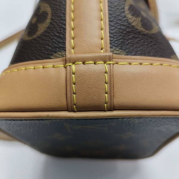 NOÉ Nano Monogram Coated Canvas Brown