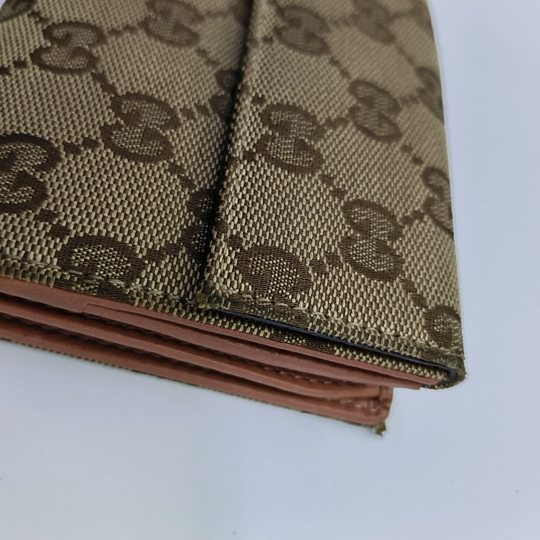 Monogram Canvas Wallet Brown