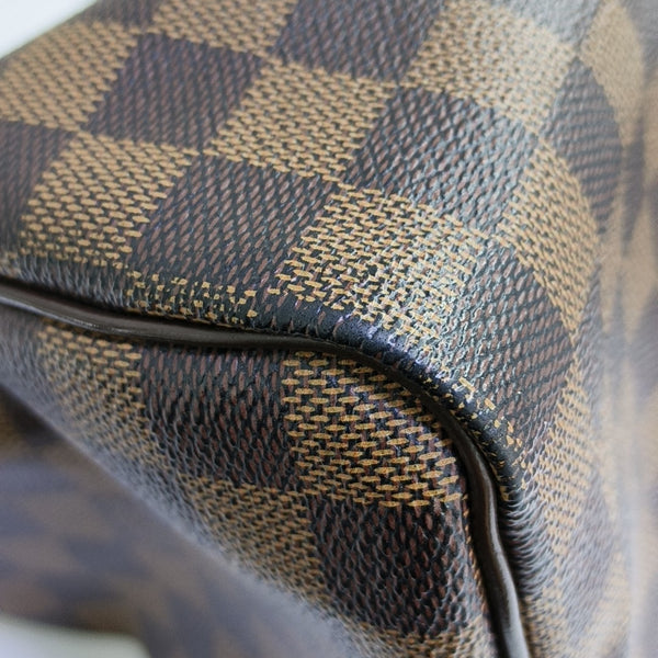 SPEEDY 25 Damier Ebene Coated Canvas Brown