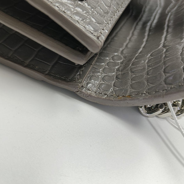 SUNSET Medium Calfskin Gray