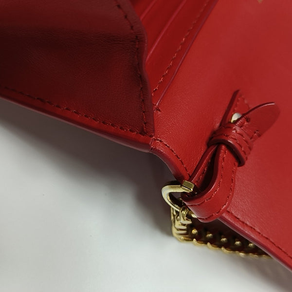 Calfskin Shoulder Bag Red