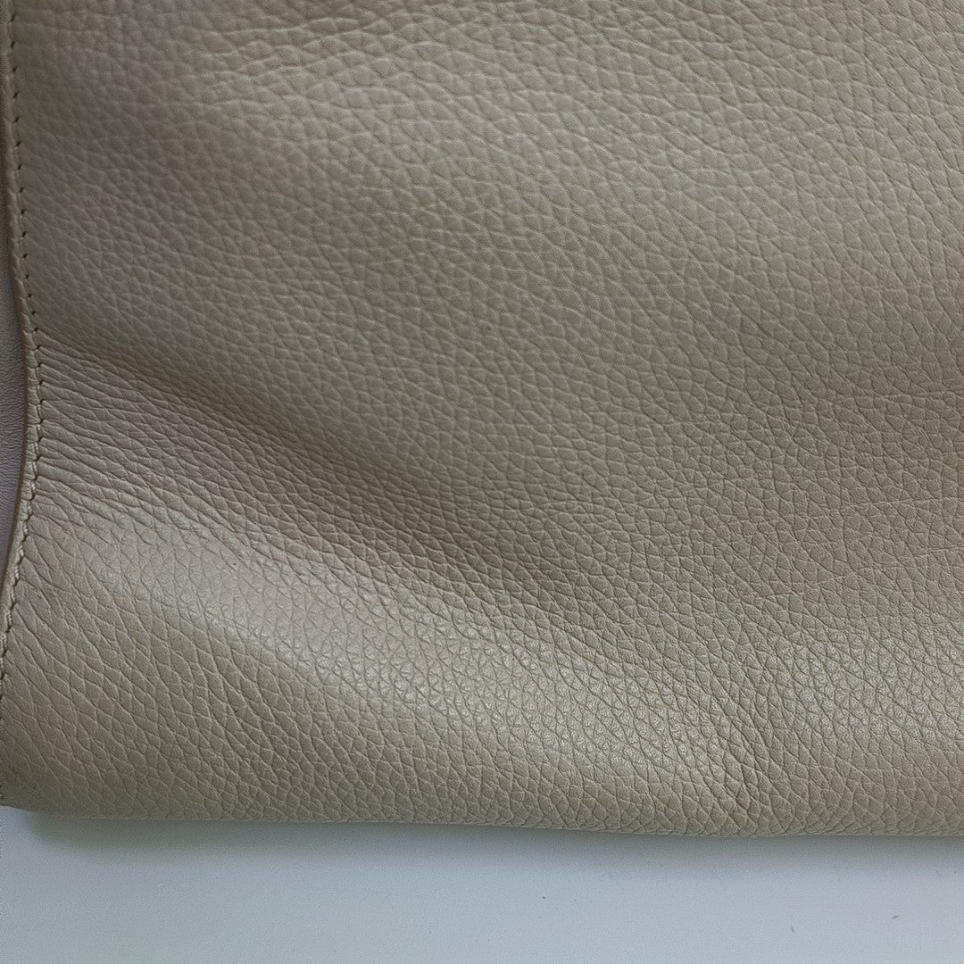 Calfskin Top Handle Bag Pink