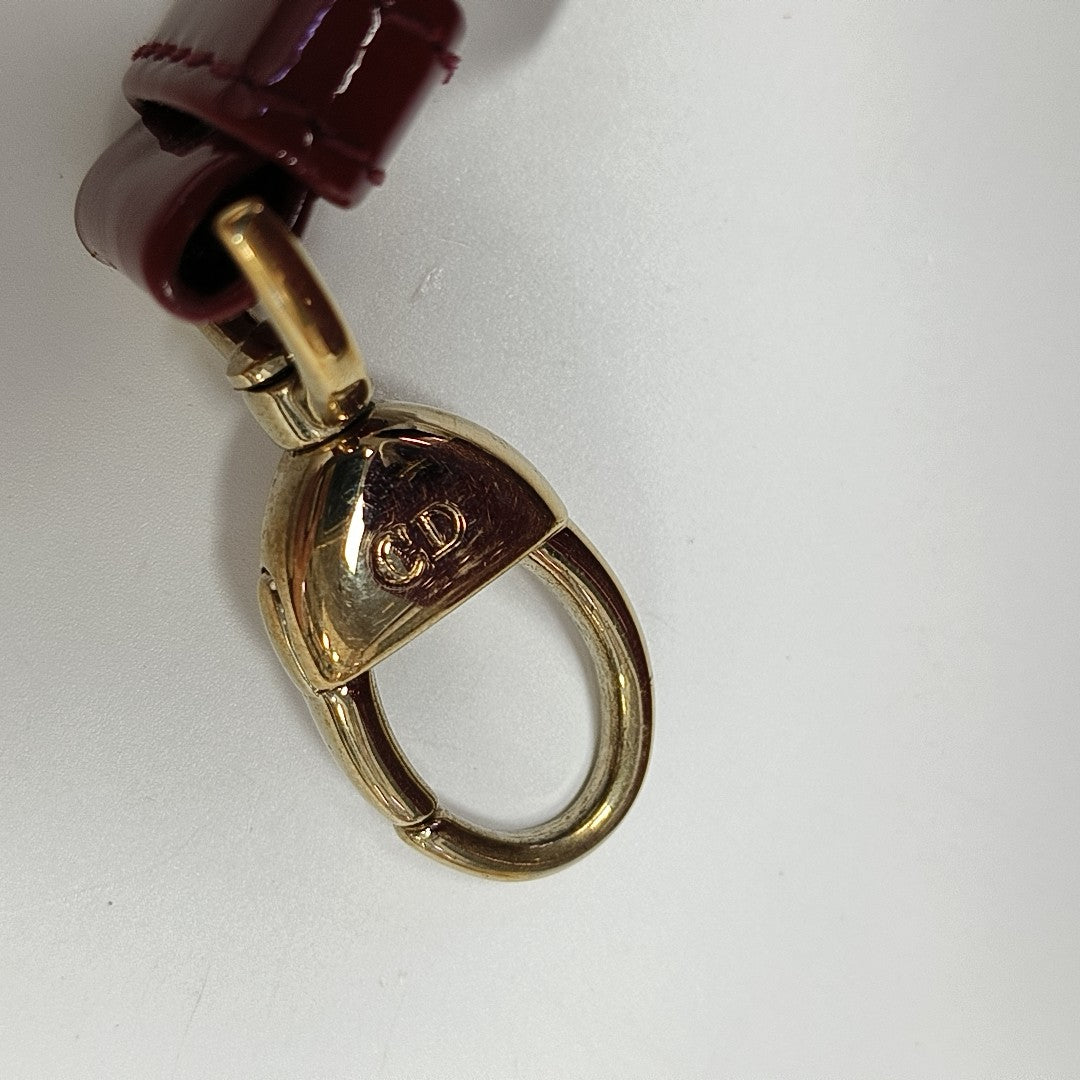 Lady Dior Large Cannage Patent Leather Red